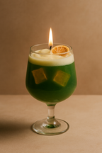 Forest mimosa cocktail candle