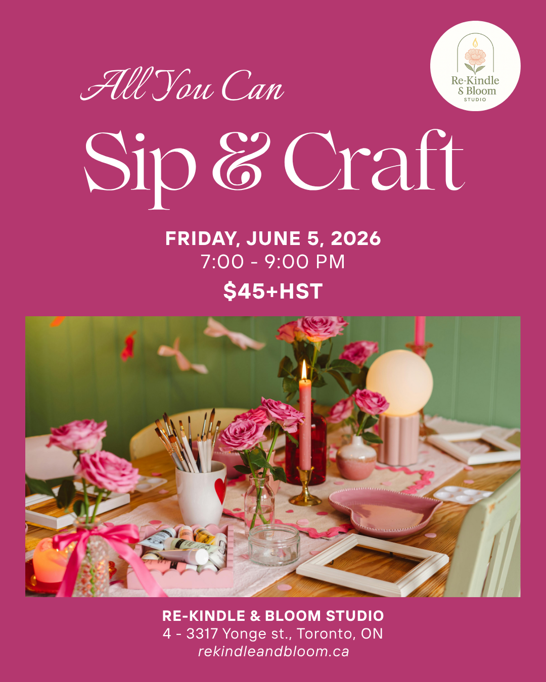 All You Can Sip & Craft (June 2026)