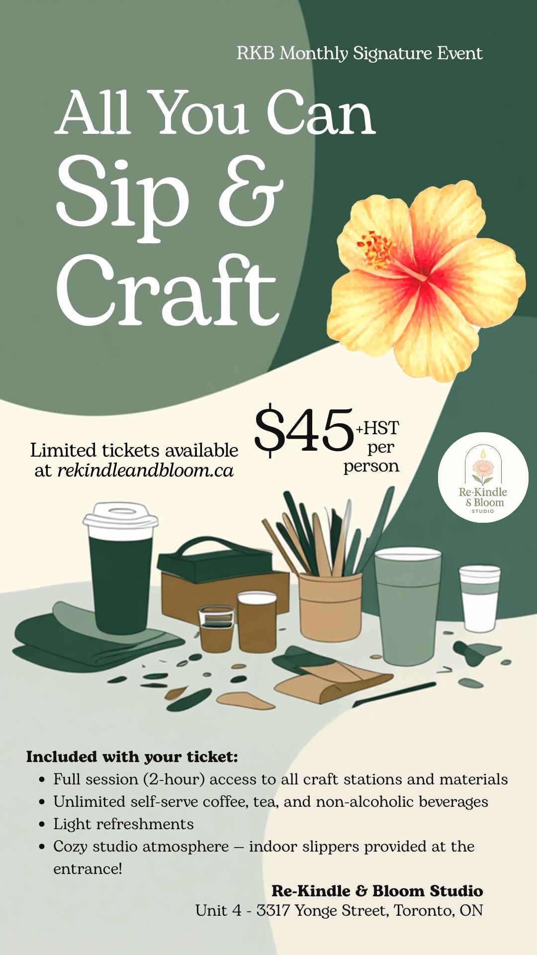 All You Can Sip & Craft (June 2026)